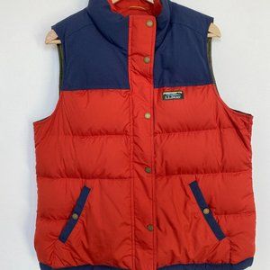 Women's Mountain Classic Down Vest, Orange/Blue